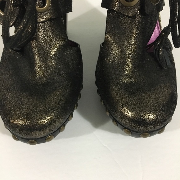 *Sold*Coach Poppy Rena Leather Platform Heels Sz 9.5 B - Picture 8 of 15